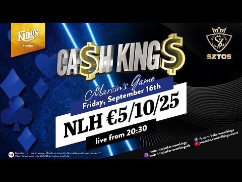 Special Ca$h King$ "Marcin's Game" - NLH €5/€10/€25, live from King's Resort - Table Sound