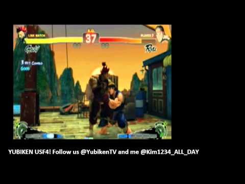USF4 Akuma st  MK combo test on Ryu and Bison