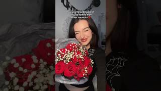 Pov: your Long distance bf sent you flowers from across the world #longdistancerelationship #shorts