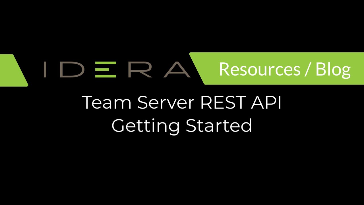 Team Server REST API – Getting Started