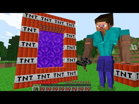 Never Dont BUILD this TNT PORTAL into CURSED Dimension in Minecraft !!! @bananadude9218 @scoobycraft7054