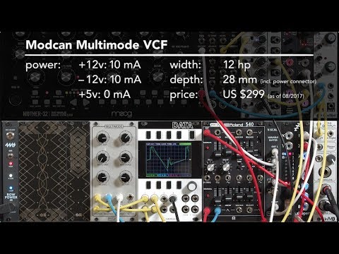 Modcan Multimode Filter 1/2: Overview (LMS Eurorack Expansion Project)