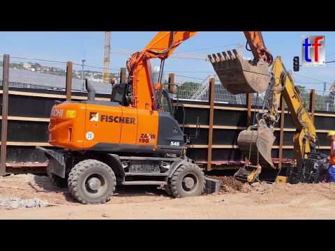 Stuttgart 21: Bereich Schloßgarten, B 14, SSB U-Bahn, Hitachi 190W, ... 01.06.2017.