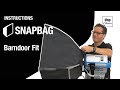 How to Mount the SNAPBAG® Barndoor Fit onto Fresnel Fixtures