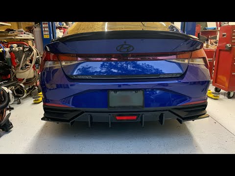 2021 Elantra SEL: Rear Splitter Install