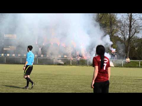 Pyro am letzten Spieltag des SSV Besiegdas gegen GW Süplingen