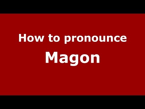 How to pronounce Magon (Brazilian Portuguese/Brazil)  - PronounceNames.com