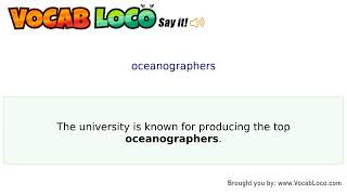 Video thumbnail for oceanographers