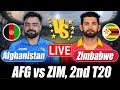 Zimbabwe Vs Afghanistan Score AFG Vs ZIM Score 2nd T20 Commentary Cricket Analysis