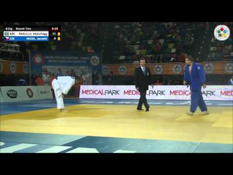 Abdulhagg RASULLU (AZE) Vs Jaromir MUSIL (CZE) - Judo Grand Prix Samsun 2014 [-81kg]