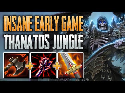 THE STRONGEST LEVEL 1 START IN SMITE! Thanatos Jungle Gameplay (SMITE Conquest)