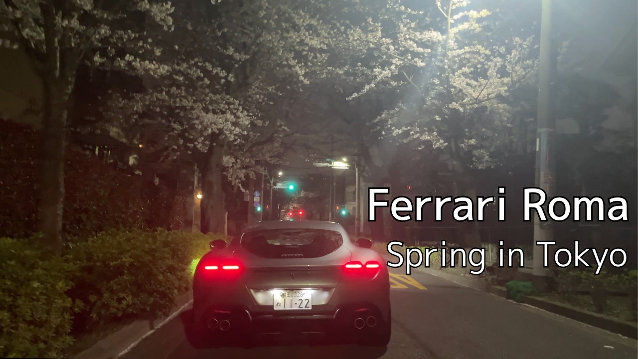 [POV] Ferrari Roma × Giant Cherry Blossom. This beauty left me speechless. 🌸Subtitles available