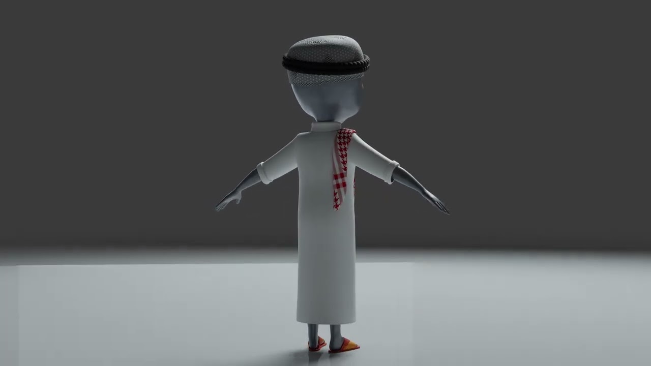 Arabischer Au&szlig;erirdischer 3D Modell