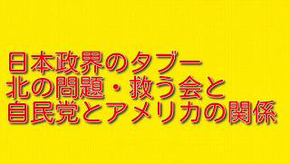 【日本政界のタブー】北の問題・救う会と自民党とアメリカの関係