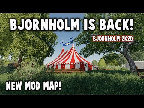 "BJORNHOLM 2K20" NEW MOD MAP Farming Simulator 19 PS4 MAP TOUR (Review) FS19.