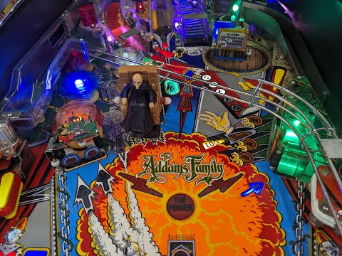 Adjusting cabinet flipper switches:  This Addams Family pinball will flip now