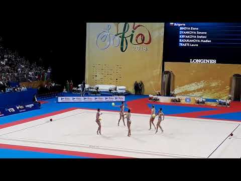 Bulgaria 3 Balls 2 Ropes Group Final Sofia World Championships 2018