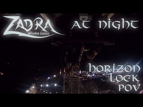 Zadra at night - Horizon Lock POV - Energylandia - RMC Hyper Hybrid - Onride