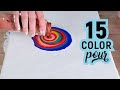 15 COLOR Dutch Pour Acrylic Pouring Fluid Abstract Painting