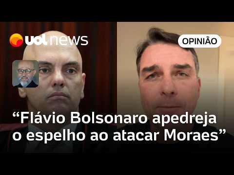 Flávio Bolsonaro ao atacar Alexandre de Moraes apedreja a própria imagem | Josias de Souza