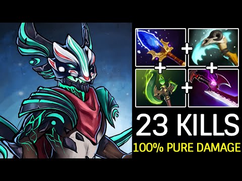 Outworld Destroyer Pure Damage – Show Crazy Power 23 Kills Dota 2