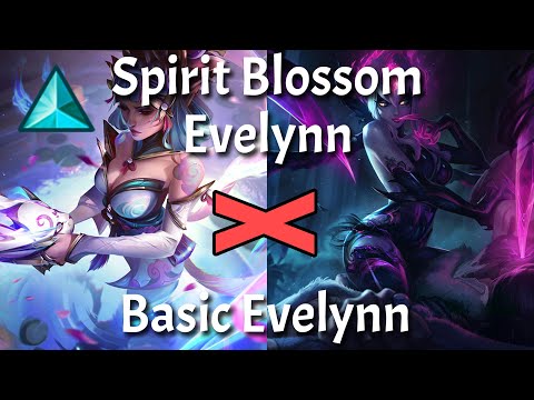 How is Spirit Blossom Evelynn DIFFERENT? | Skin Comparison