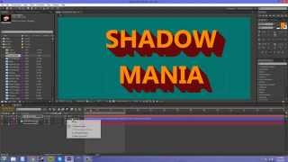 After Effects CS6 Tutorial - 123 - Creating Long Text Shadows