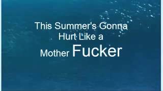 Maroon 5 This Summer&#39;s Gonna Hurt  lyrics