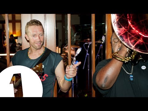 Chris Martin performs Hymn For The Weekend in the Live Lounge