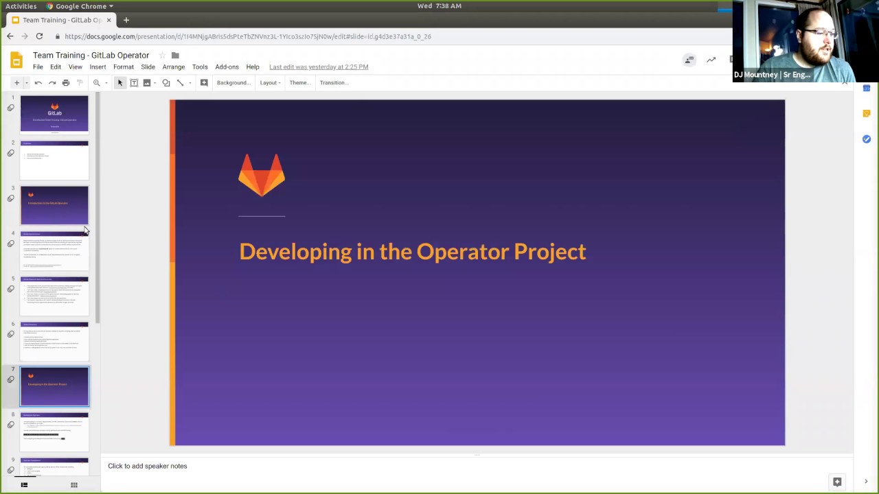 GitLab Distribution Team training (DIS008) - GitLab Helm Charts Operator