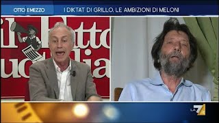 Travaglio: Draghi è il premier più sopravvalutato della storia! Scontro con Cacciari e Sattanino.