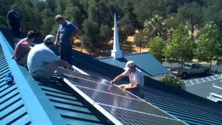 preview picture of video 'Shasta Lake Bible Fellowship - Solar Installation - Day 1'