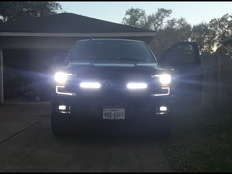 1st Rough Country Black Series LED light bar install 2019 lariat install grille don't install until