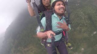 Scared Man Goes Paragliding