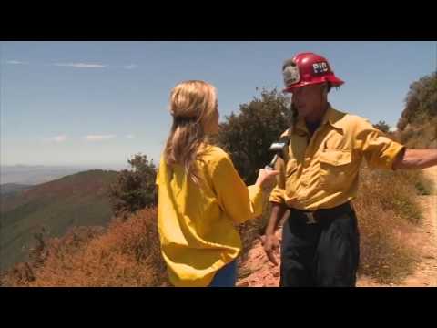 Aerial Assaults On North End Of Scherpa Fire To Protect Lake