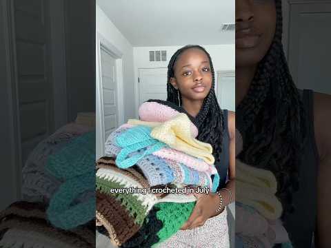 Everything I crocheted in July  #crochet #fibreart #fyp