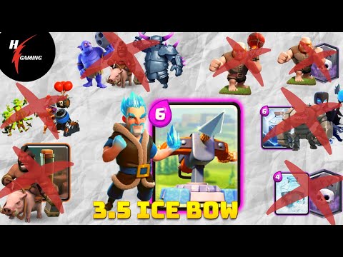 Ice Bow 3.5 Deck vs Hard Counters - 6000+ Trophies Clash Royale Ladder
