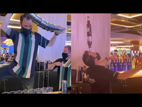 Vegas Bartender Shows Off Incredible Drink Tricks