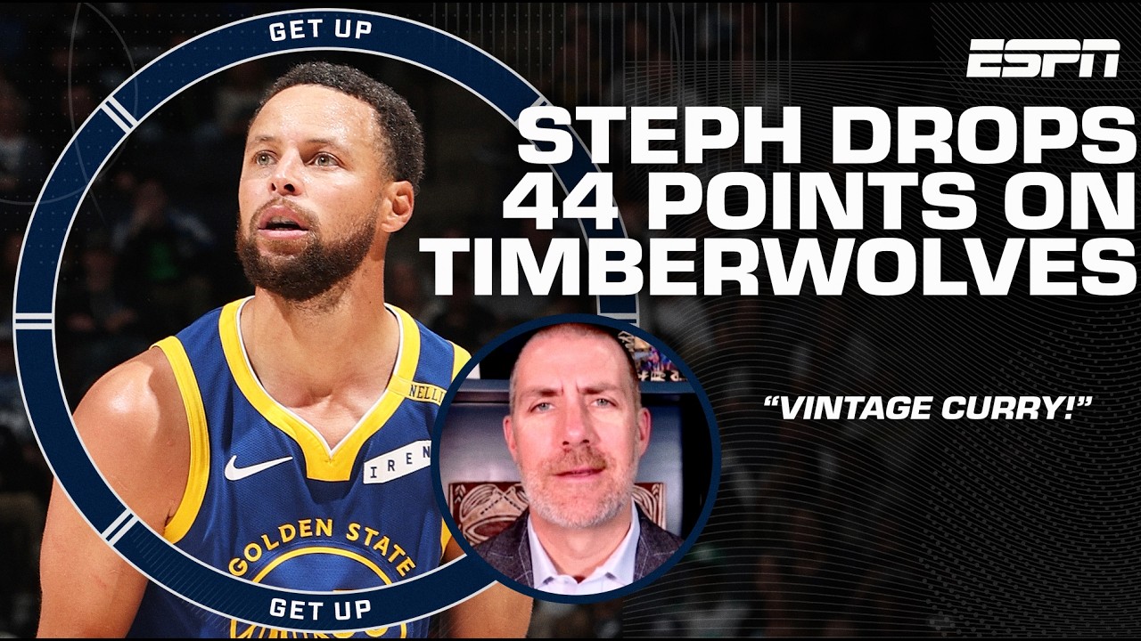 'Vintage Curry' - Tim MacMahon reacts to Steph's impressive 44-PT night 😤 | Get Up YouTube Exclusive