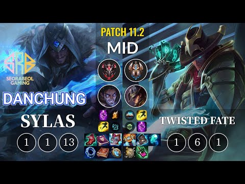 SRB Danchung Sylas vs Twisted Fate Mid - KR Patch 11.2