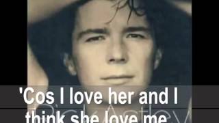 Rick astley  She wants to dance with me with lyyrics