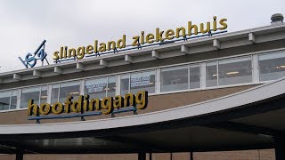 Personeel Slingeland Ziekenhuis in Doetinchem sluit aan bij staking