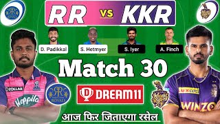 RR vs KKR Dream 11, Raj vs Kol IPL 2022, Today Match RR vs Kol, RR vs Kol Dream 11 Prediction,