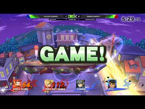Locus & Cosmos (Blue) vs. Marss & Zinoto (Red) | Smash 4 Doubles LQF | GTX