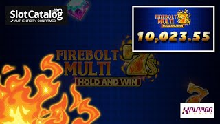 Big Win. Firebolt Multi 7s Hold and Win slot from Kalamba Games