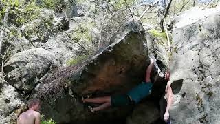 Video thumbnail of Dýka, 8A. Modřín