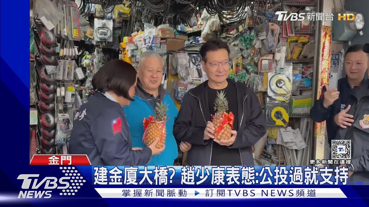 建金廈大橋? 趙少康表態:公投過就支持