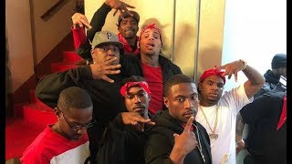 Chris Brown Proves He&#39;s Really A Piru Blood Brings The Homies On Movie Set