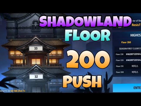 🛑LIVE...!! SHADOWLAND FLOOR 200 PUSH | PART -1