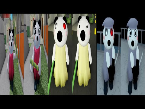 All Pandy Infected vs Non Infected Jumpscare - Roblox Piggy RP